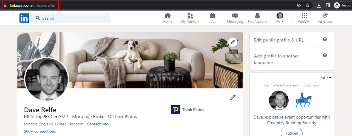 Dave Relfe LinkedIn profile url