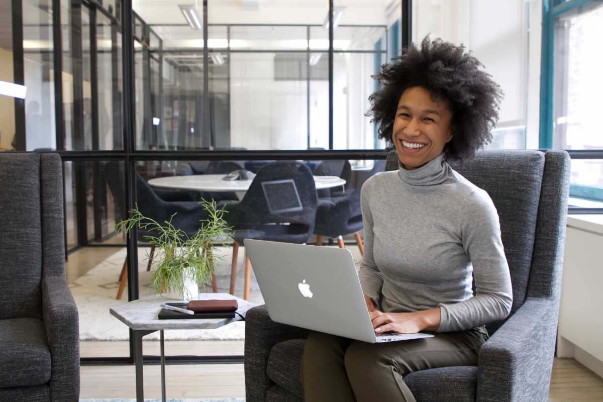 digital marketing analyst working on a MacBook