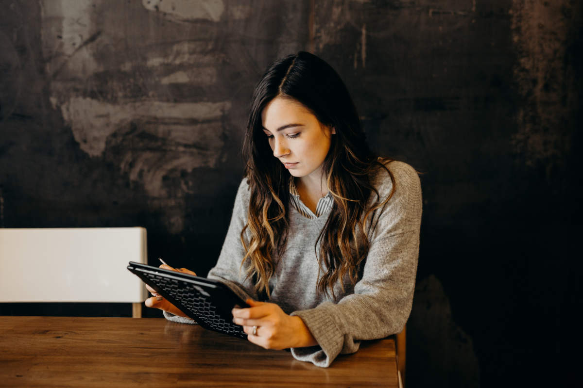 social media coordinator creating social media posts