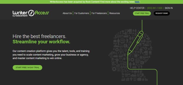 Writer Access website