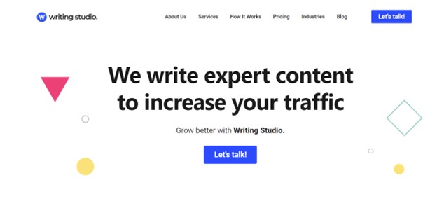 Writing Studio website